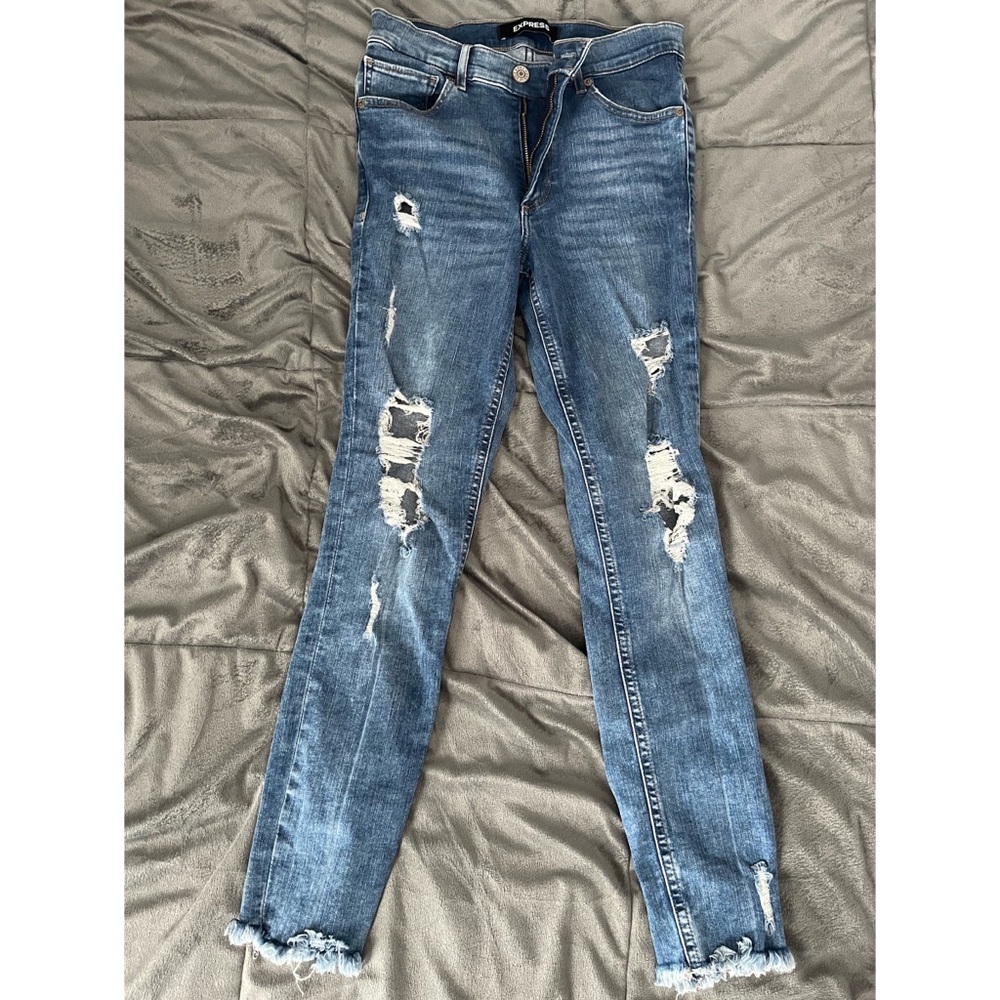 Ankle legging - ripped  stretchy - Express